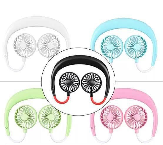 Wearable Sports Portable Rechargeable Fan