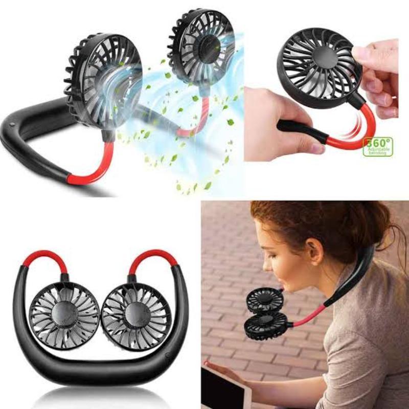 Wearable Sports Portable Rechargeable Fan
